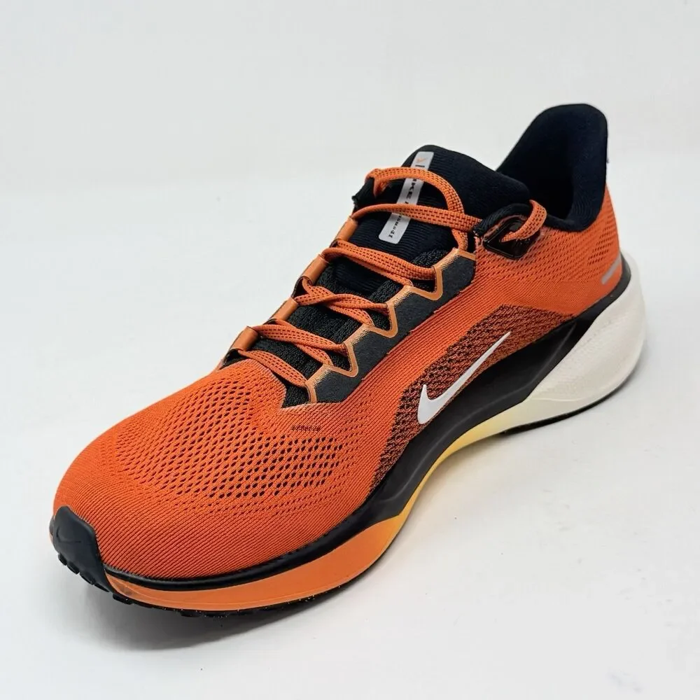 Nike Air Zoom Pegasus 41 Sneakers Mens 11 Safety Orange Black Running Shoes